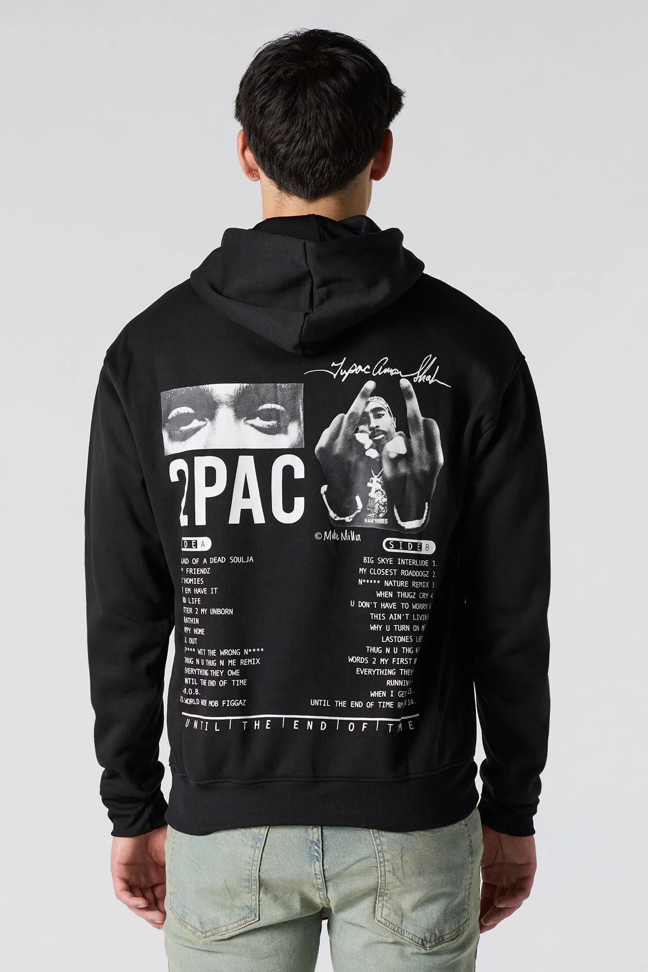 2Pac Graphic Fleece Hoodie