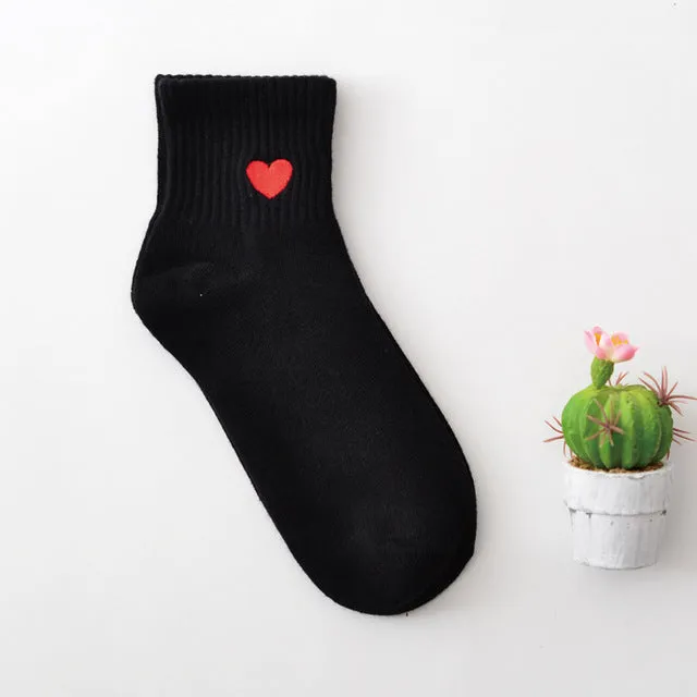 35-40 Unisex Cotton Harajuku Socks for Women Men Ulzzang Calcetines Black White Japanese Socks