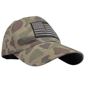 American Flag Vintage Full Fabric Frog Camouflage Range Hat