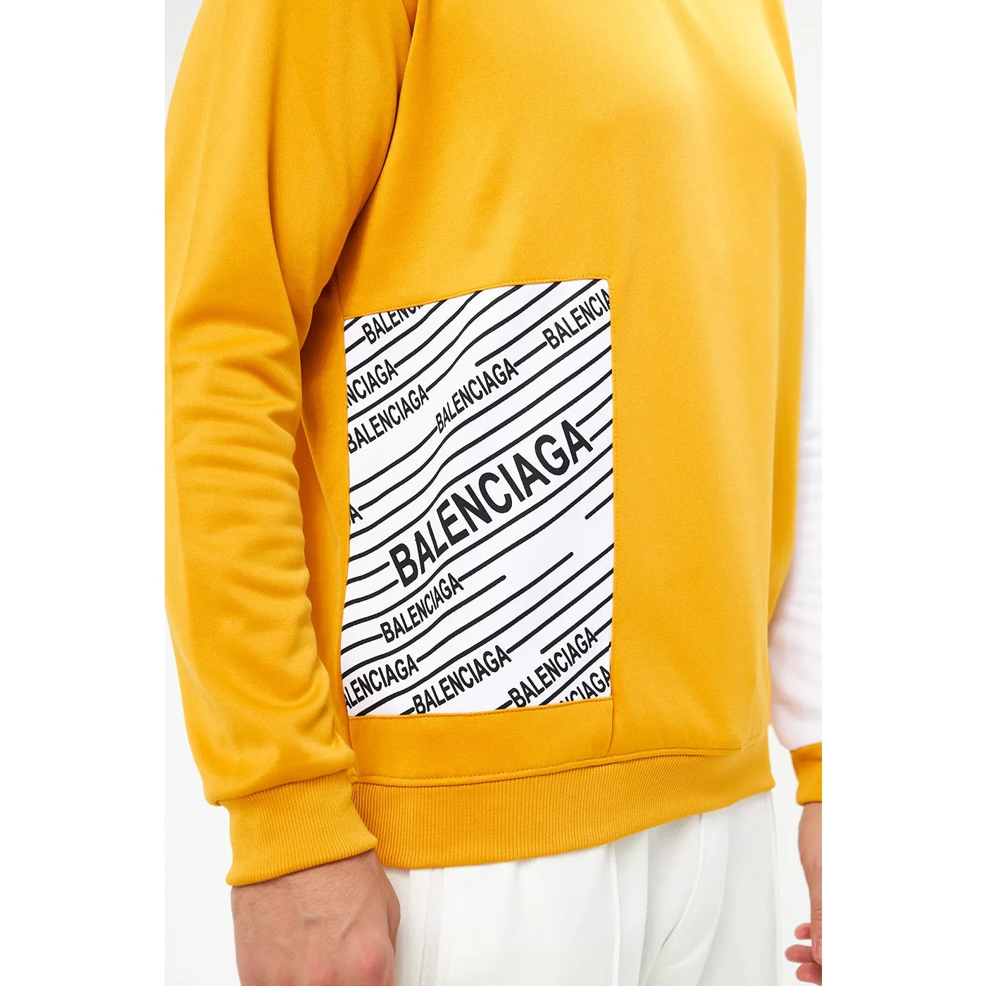 BGA Mustard Sleeves Contrast Sweatshirt