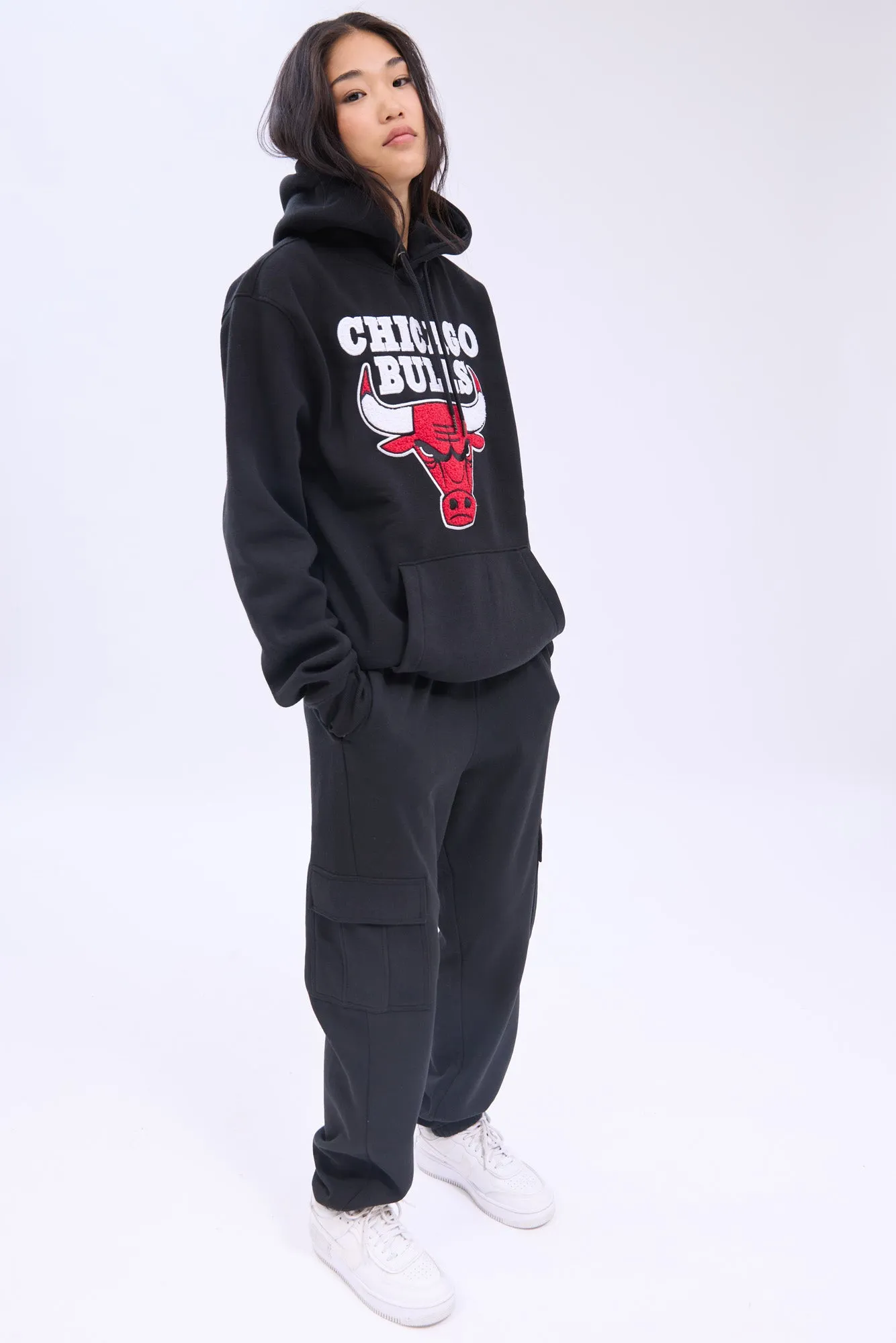 Chicago Bulls Graphic Chenille Applique Pullover Hoodie