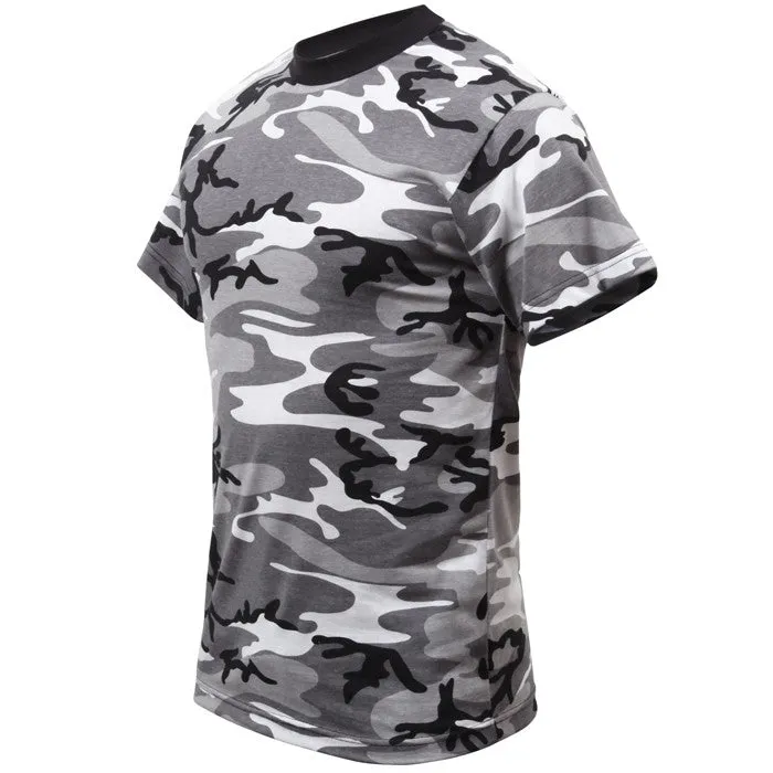 City Camouflage Poly/Cotton T-Shirt | Mens Regular Cut Military Army Tee