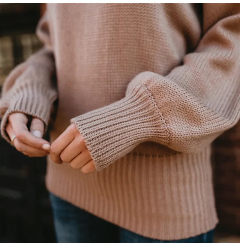 CLAIRE Backless Bow Tie Sweater - Blush Pink