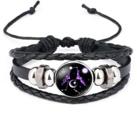 Classy Men Gemini Constellation Zodiac Bracelet