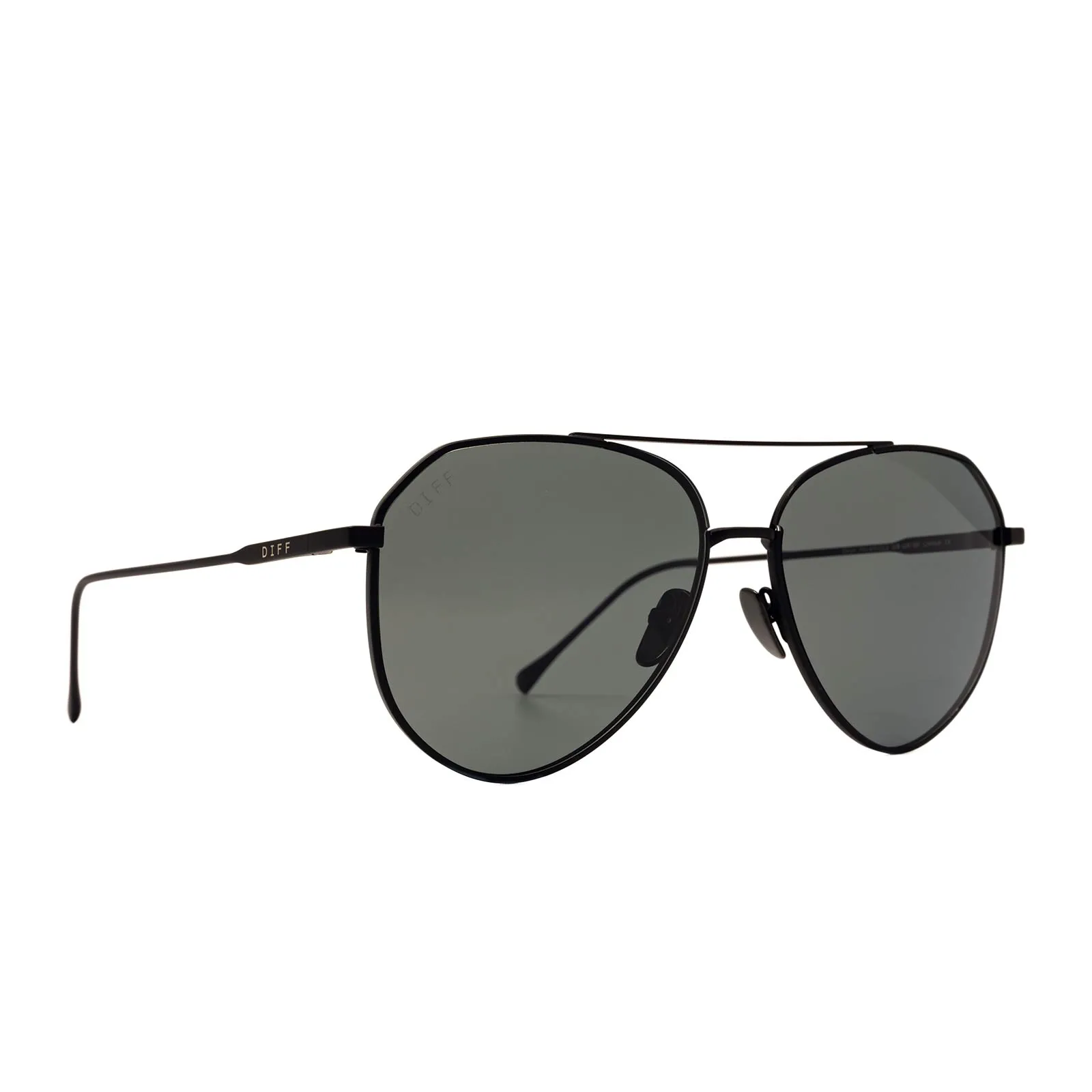 DASH - MATTE BLACK   SOLID GREY   POLARIZED SUNGLASSES