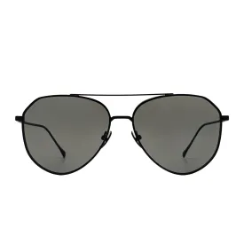 DASH - MATTE BLACK   SOLID GREY   POLARIZED SUNGLASSES