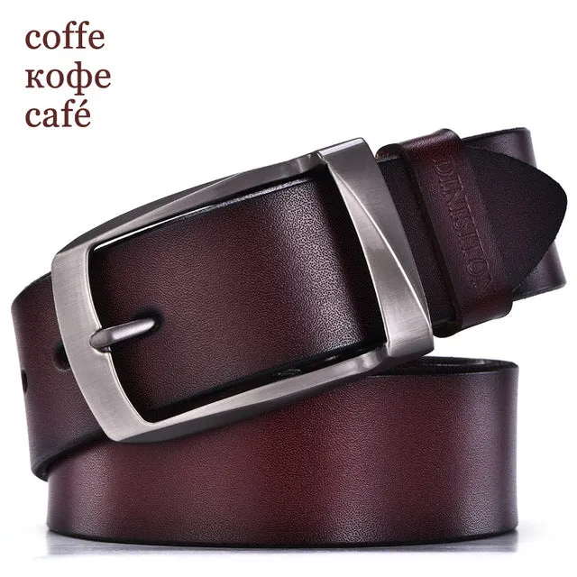 DINISITON designer belts men high quality genuine leather belt man fashion strap male cowhide belts for men jeans cow leather