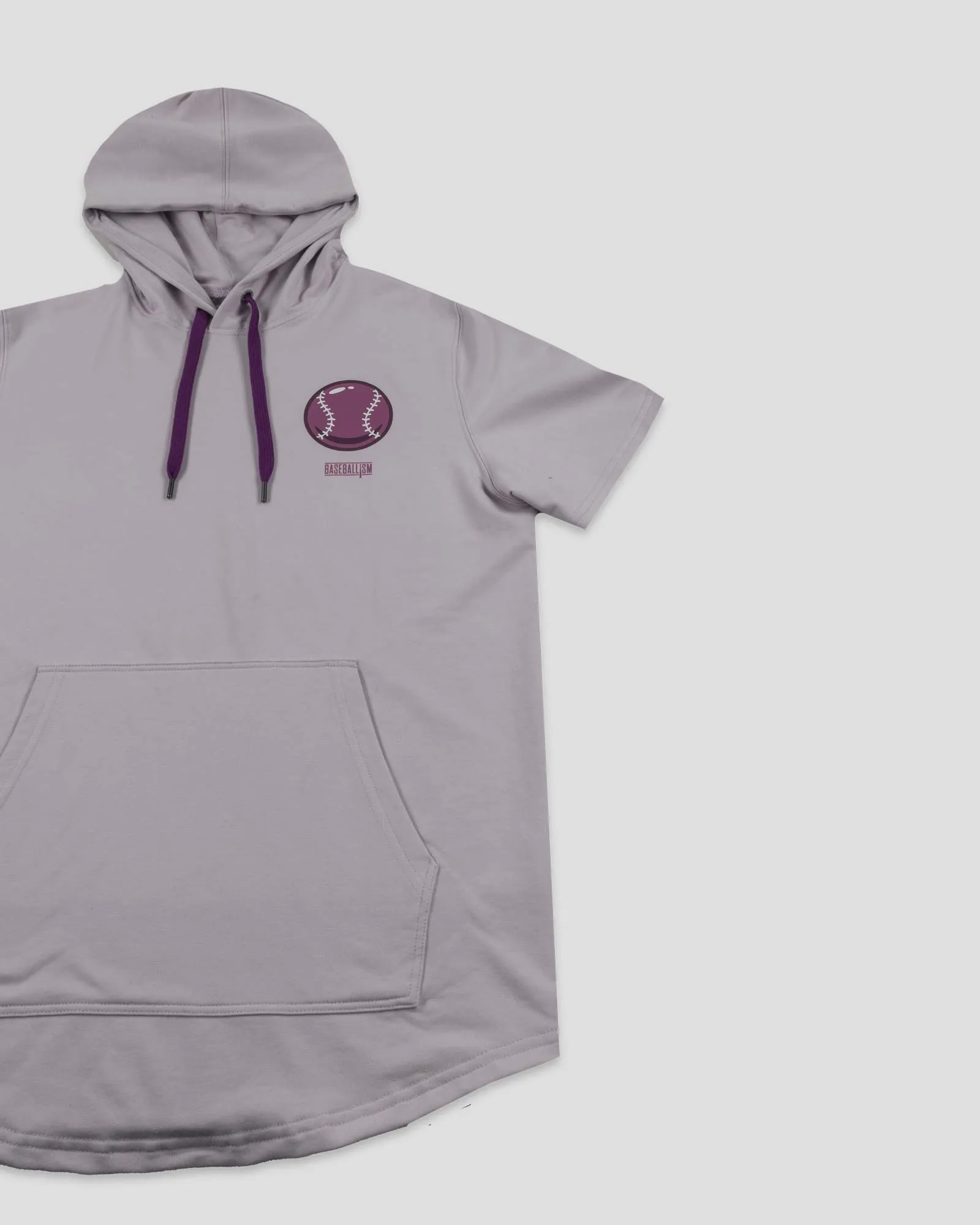 Doubles and Bubbles Short Sleeve Hoodie - Grape