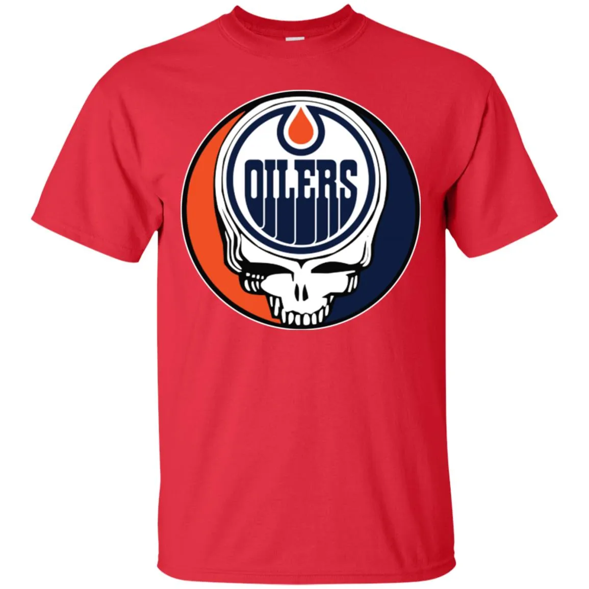 Edmonton Oilers Grateful Dead Steal Your Face Hockey Nhl Shirts