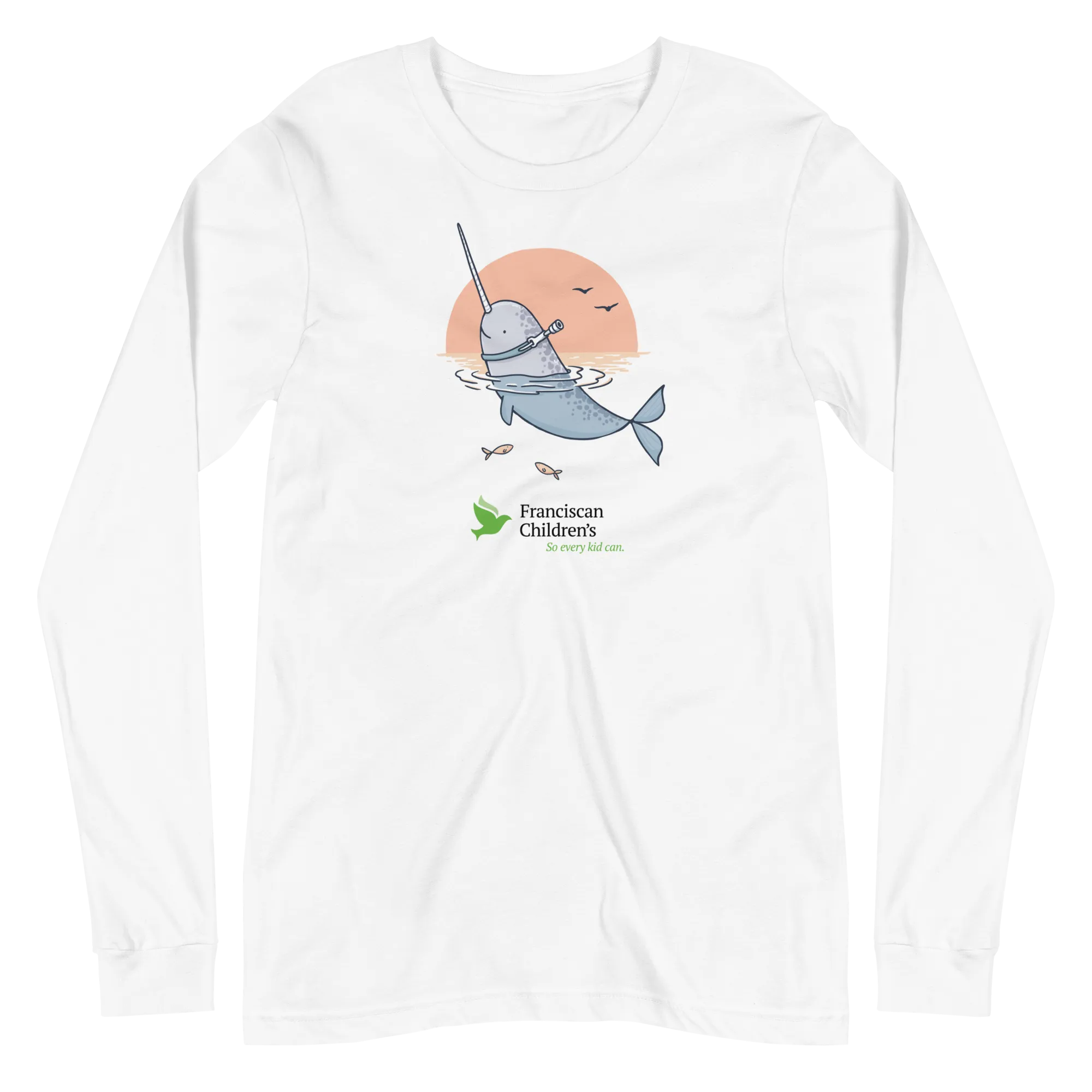 Franciscan Children's Unique Narwhal - Adult Longsleeve Shirt