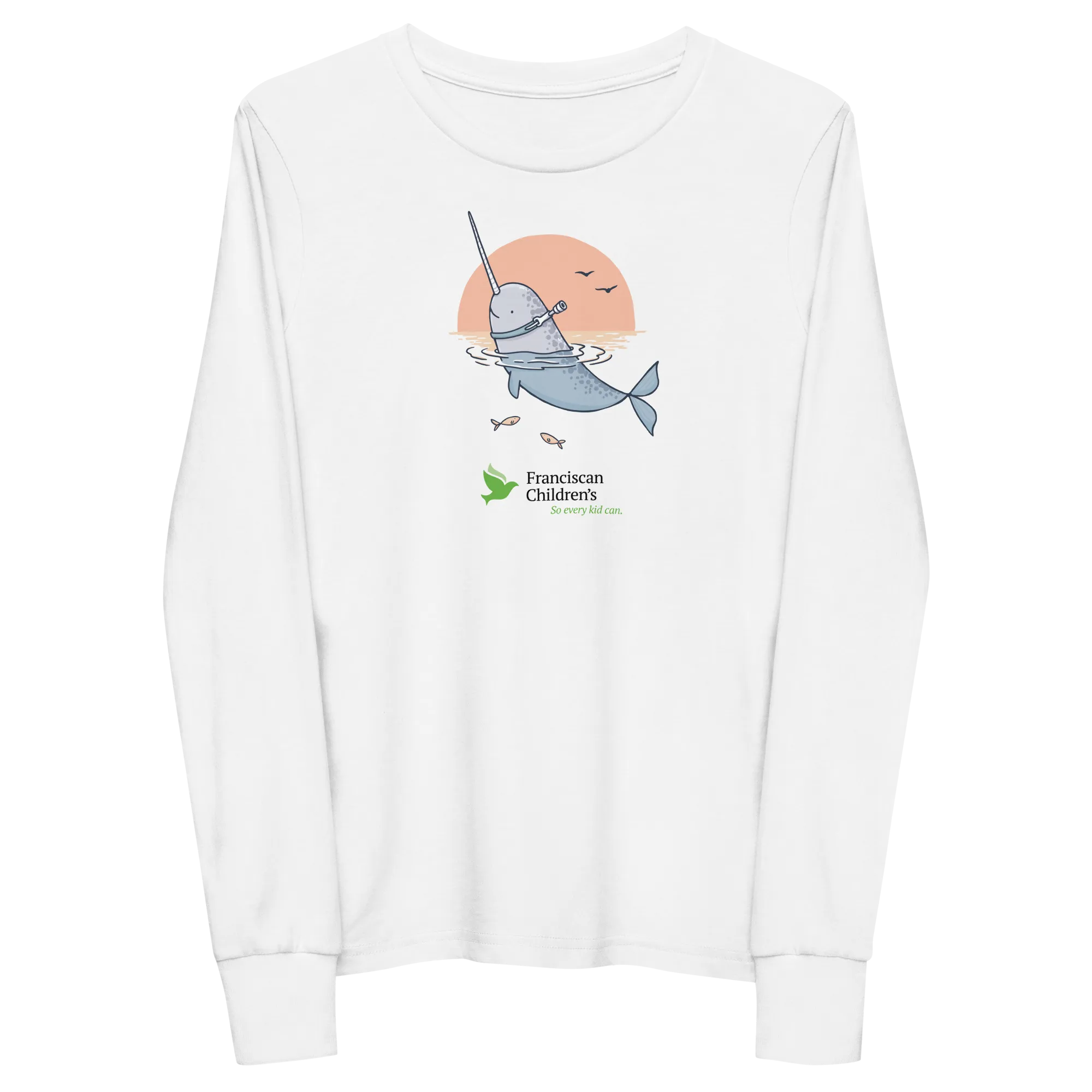 Franciscan Children's Unique Narwhal  - Youth Longsleeve Shirt