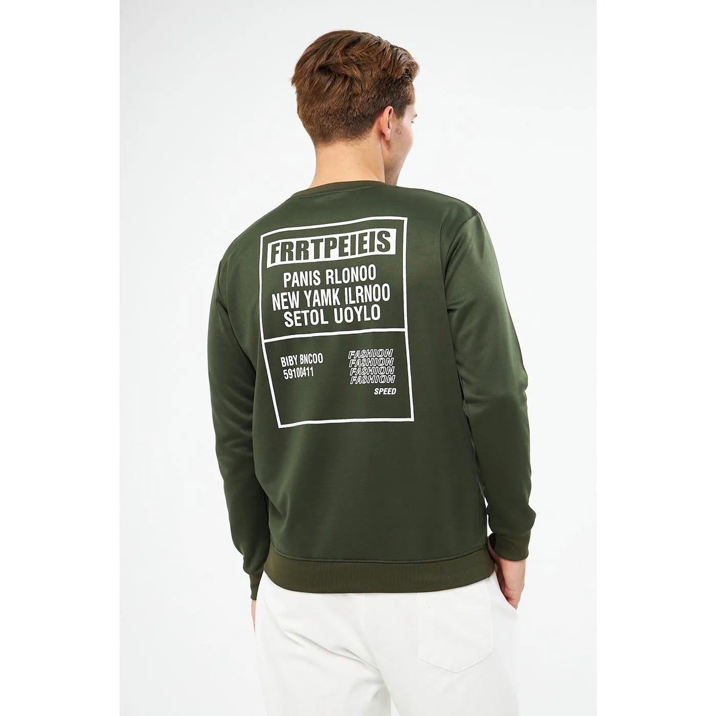 Green Raw Patch Sweatshirt