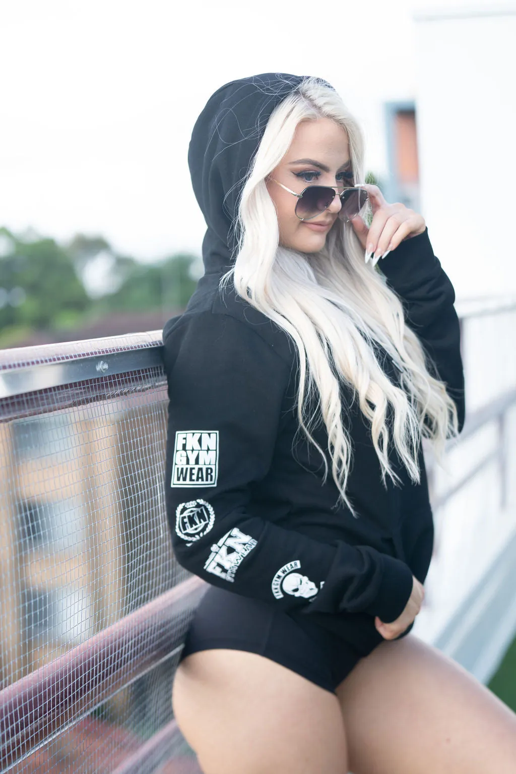 Heist | Women's Gym Hoodie | Black