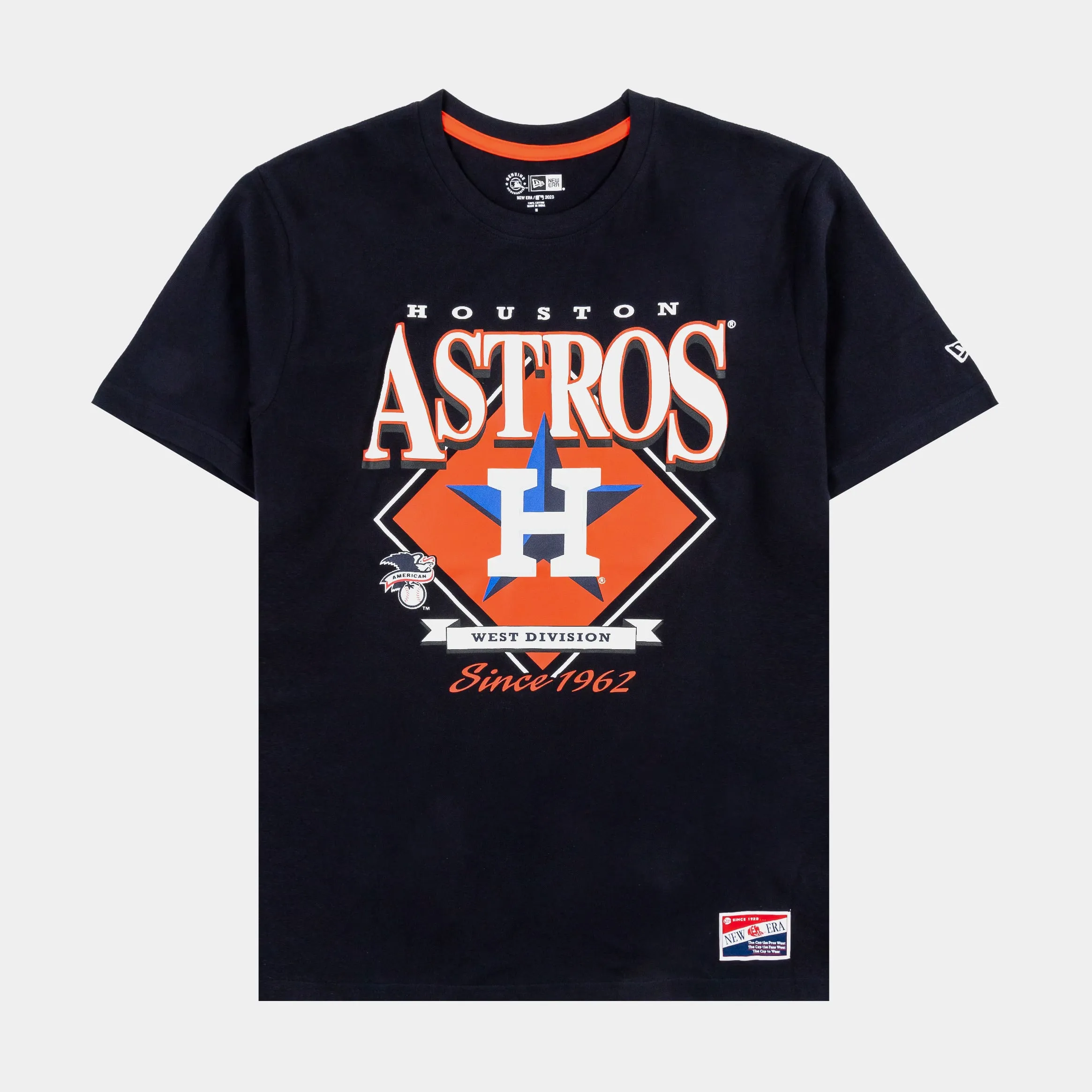 Houston Astros Mens Short Sleeve Shirt (Black)