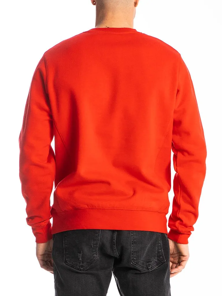 HUSTLE GANG SIGNATURE CHIEF SWEATSHIRT IN RED