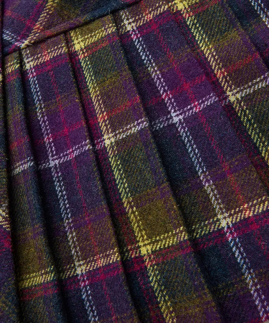 Joe Browns 8 Purple Joe's Favourite Checked Skirt