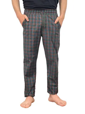 Men's Summer Check Pants - Brown