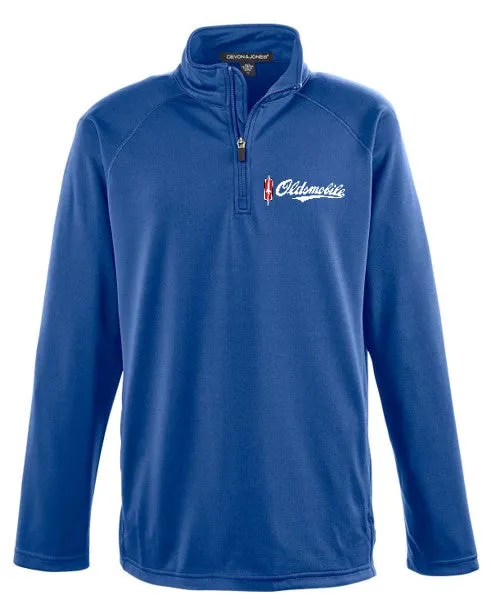 Oldsmobile Script 1/4 Zip Pullover Athletic Jacket