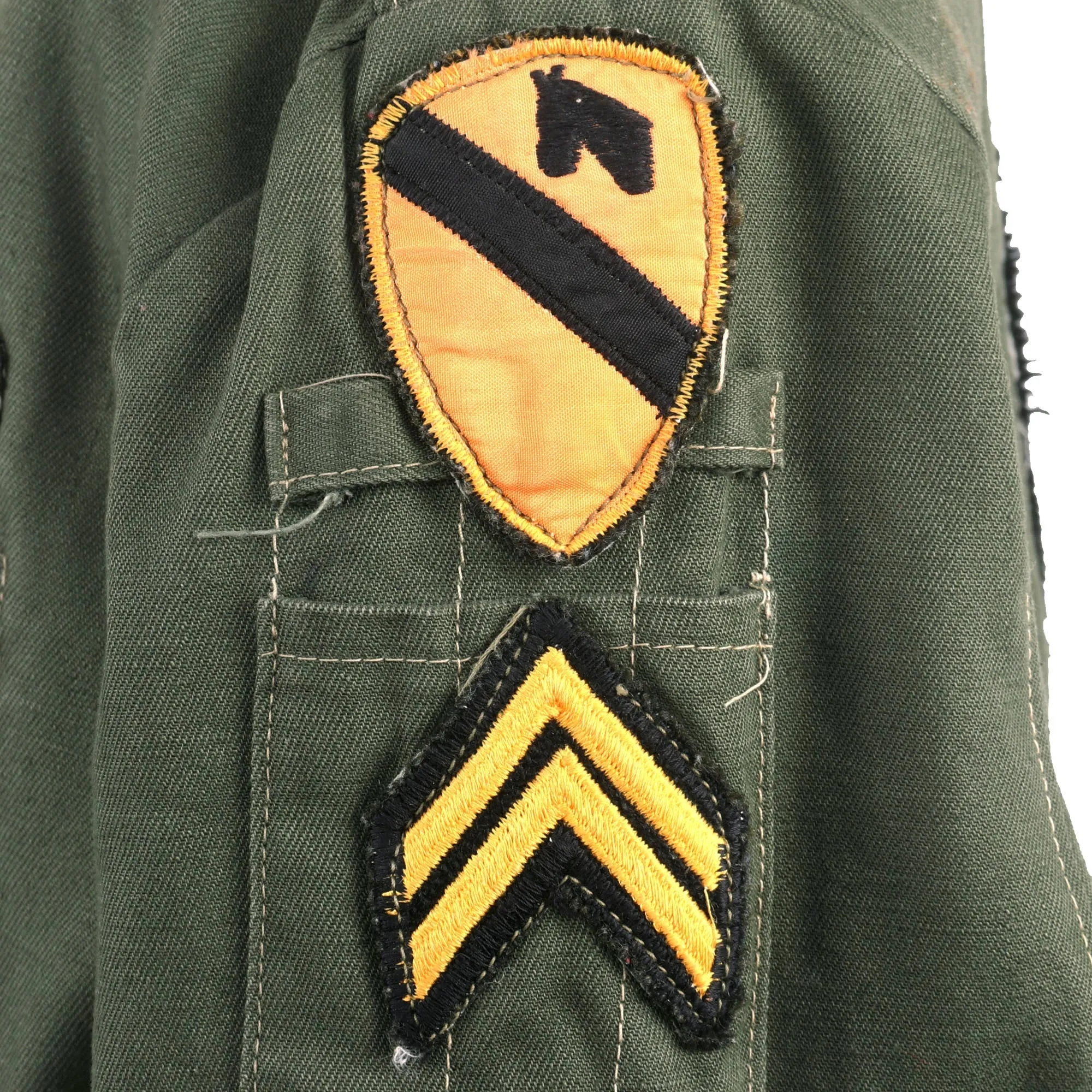 Original U.S. Early Vietnam War Children’s 7th Cavalry “Tanker’s Jacket” From Soldier’s Time Stationed in Korea From 1964 to 1965 - Company “C”, 7th Cavalry, Formerly Part of the A.A.F. Tank Museum