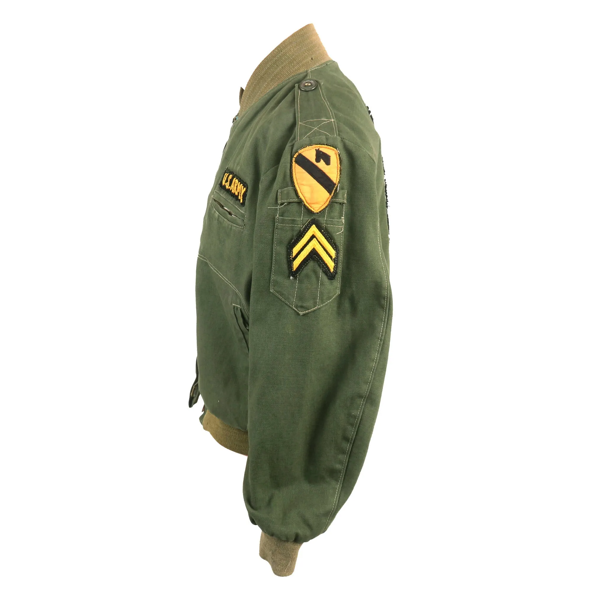 Original U.S. Early Vietnam War Children’s 7th Cavalry “Tanker’s Jacket” From Soldier’s Time Stationed in Korea From 1964 to 1965 - Company “C”, 7th Cavalry, Formerly Part of the A.A.F. Tank Museum