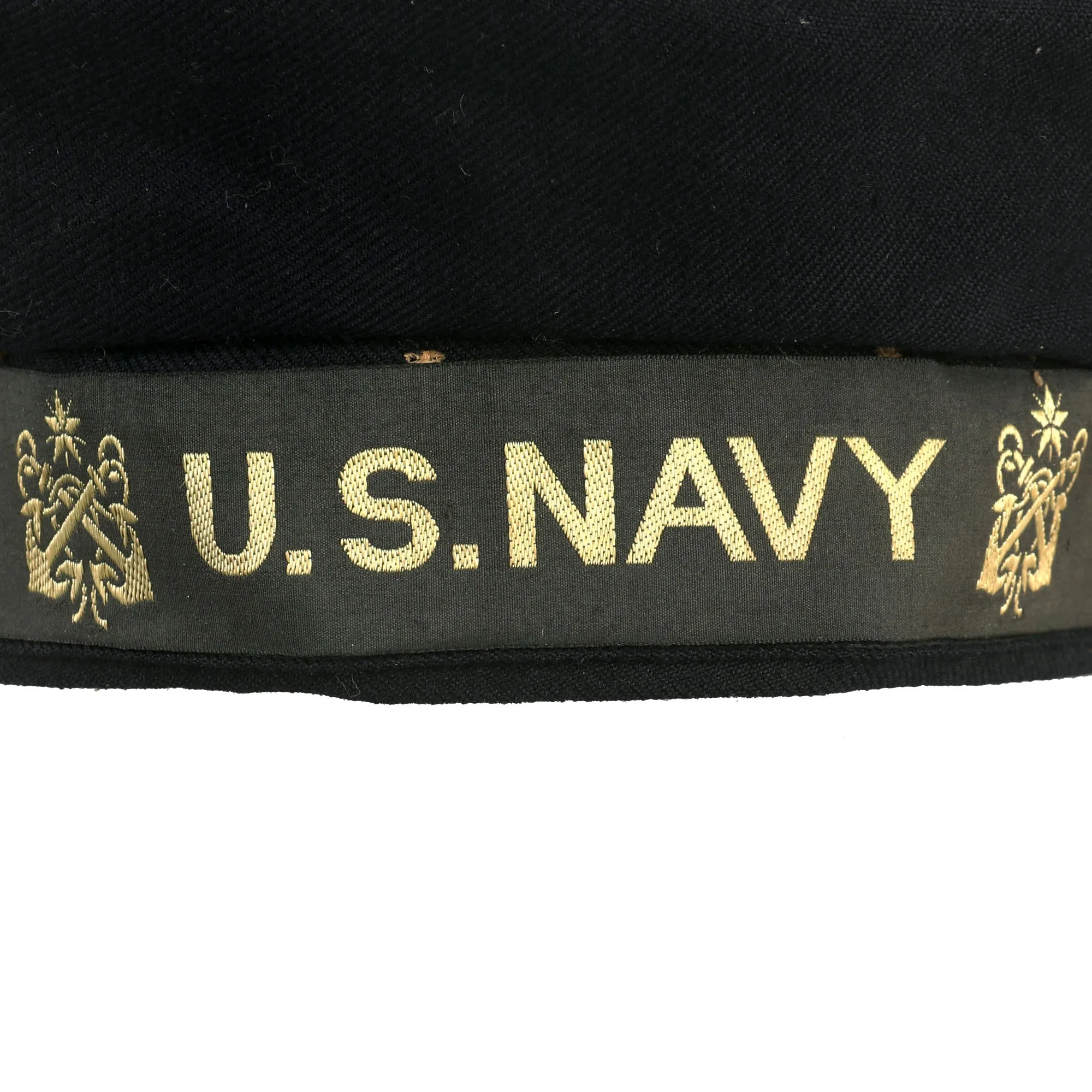 Original U.S. WWII Era Children’s U.S. Navy Chief Boatswain’s Mate Blue Service Dress Uniform Jacket With Cap by Saks & Company, Washington, D.C.