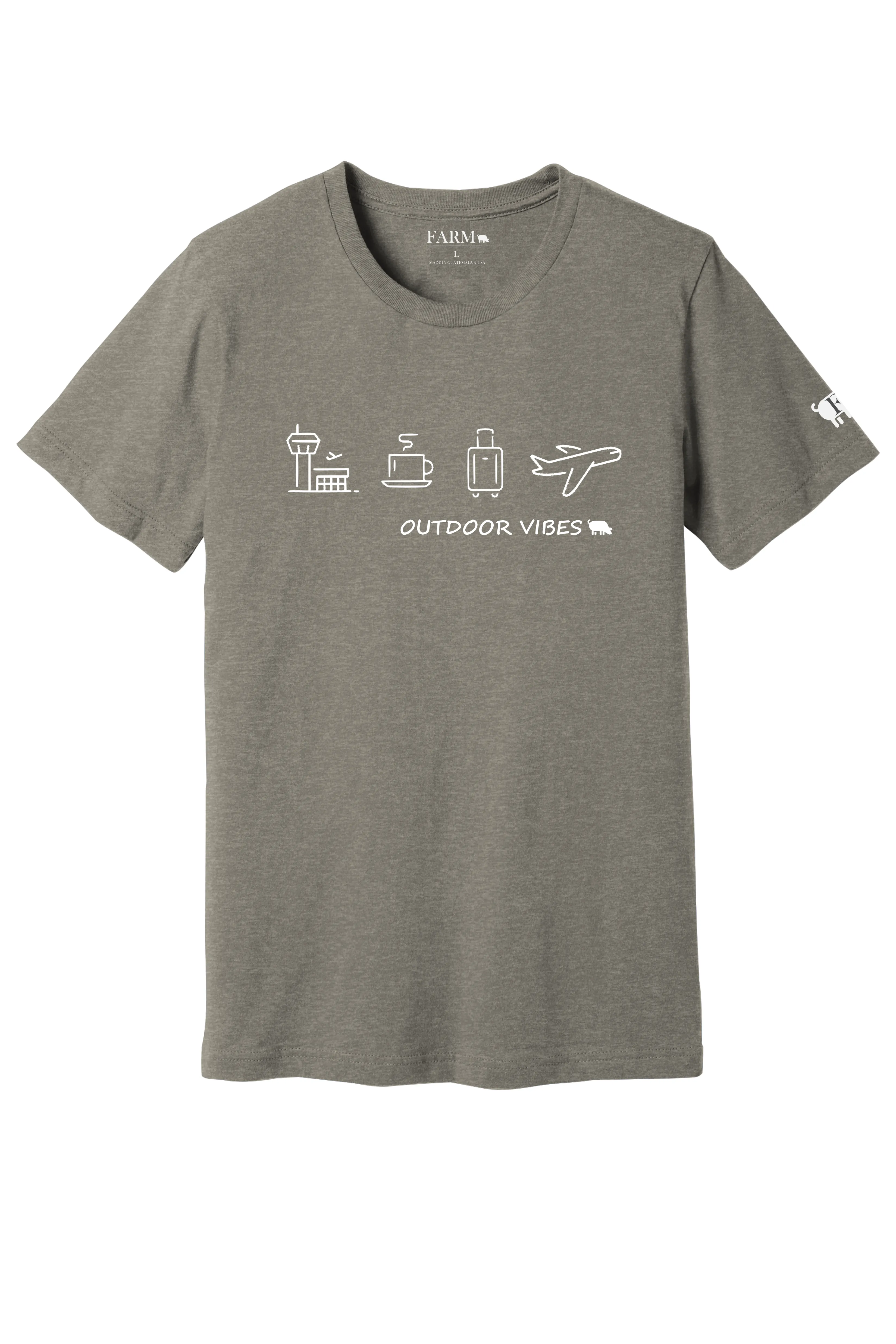 Outdoor Vibes Traveling T-Shirt Adult - Collection by Farm Brand