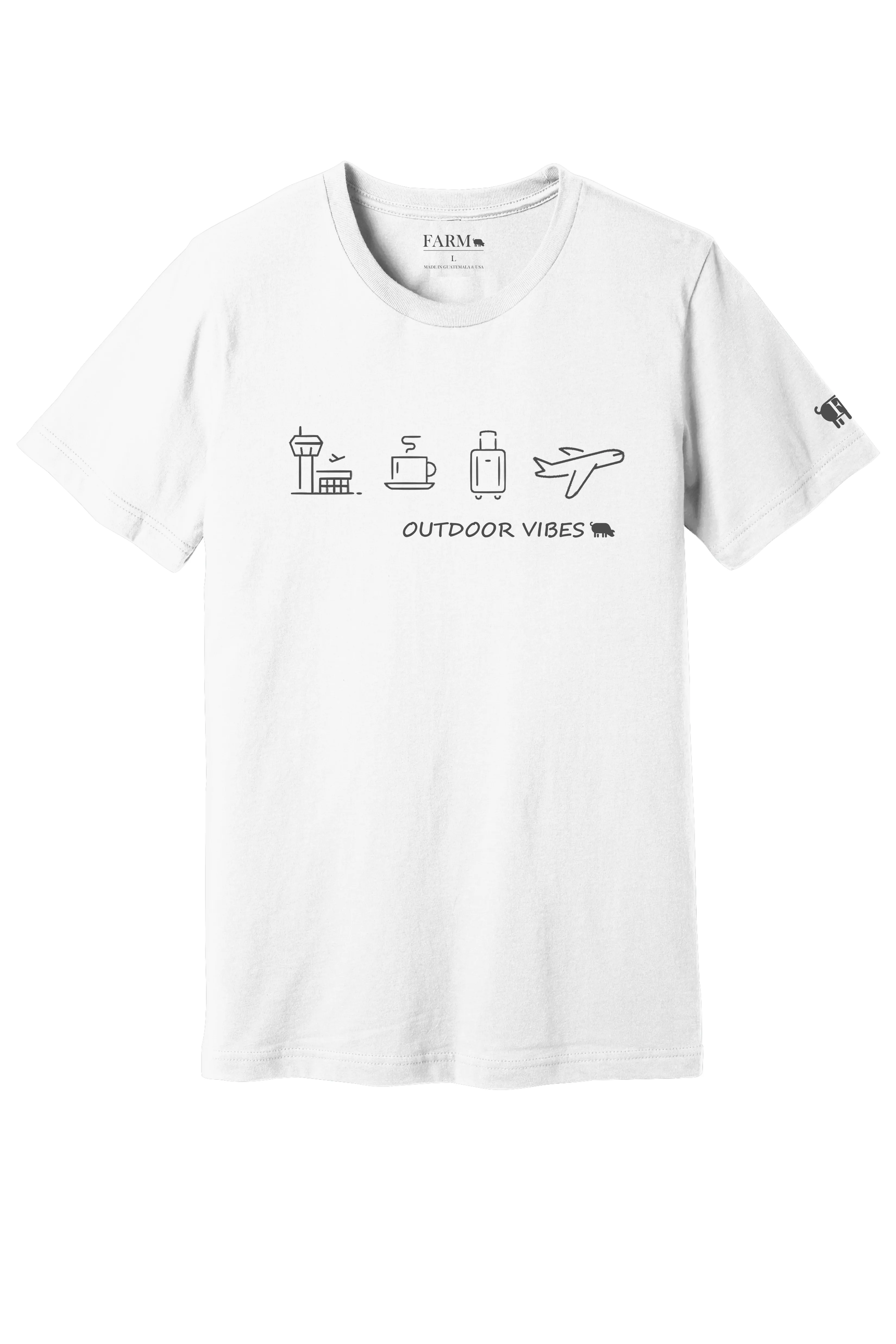 Outdoor Vibes Traveling T-Shirt Adult - Collection by Farm Brand