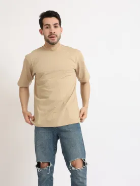 Oversize T-Shirt For Men - Cafe