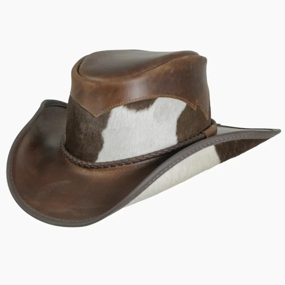 Pinto | Womens Leather Cowgirl Hat with Calf Accents