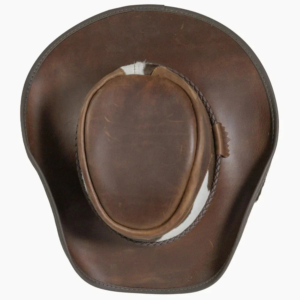 Pinto | Womens Leather Cowgirl Hat with Calf Accents