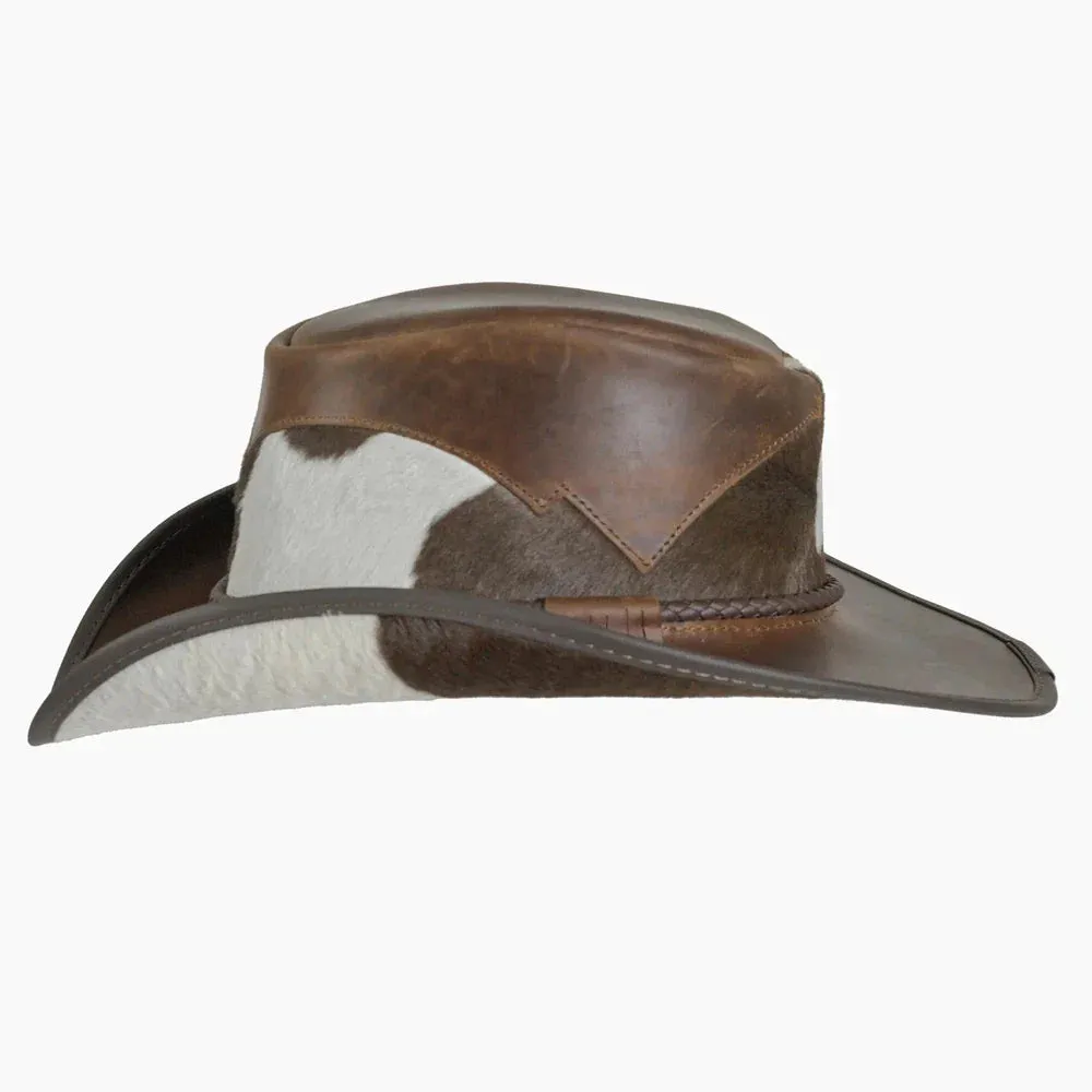 Pinto | Womens Leather Cowgirl Hat with Calf Accents