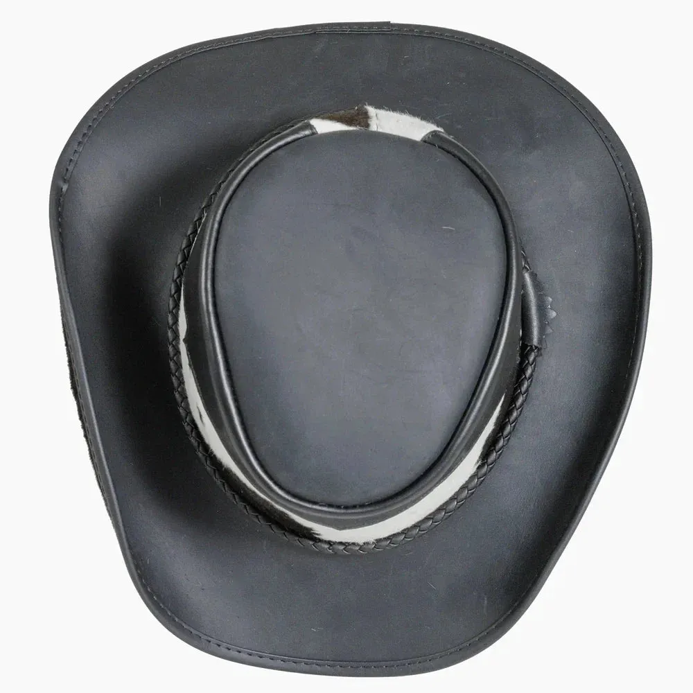 Pinto | Womens Leather Cowgirl Hat with Calf Accents