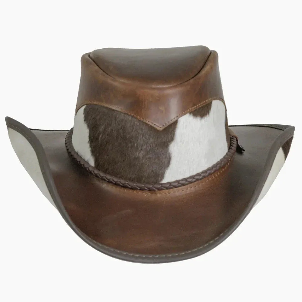 Pinto | Womens Leather Cowgirl Hat with Calf Accents