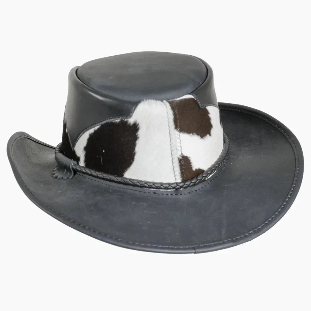 Pinto | Womens Leather Cowgirl Hat with Calf Accents