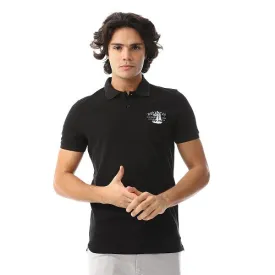 Polo T-Shirt For Men - Comfortable & Basic - Black