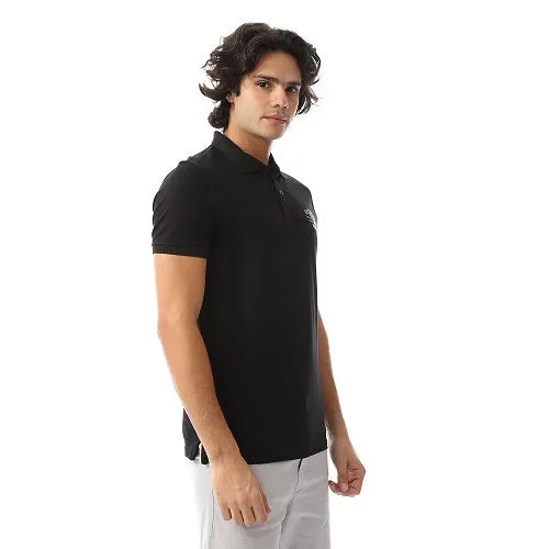 Polo T-Shirt For Men - Comfortable & Basic - Black