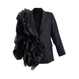 Pre Order:  Irregular Ruffled Suit Jacket