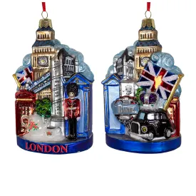 "London" Glass Ornament