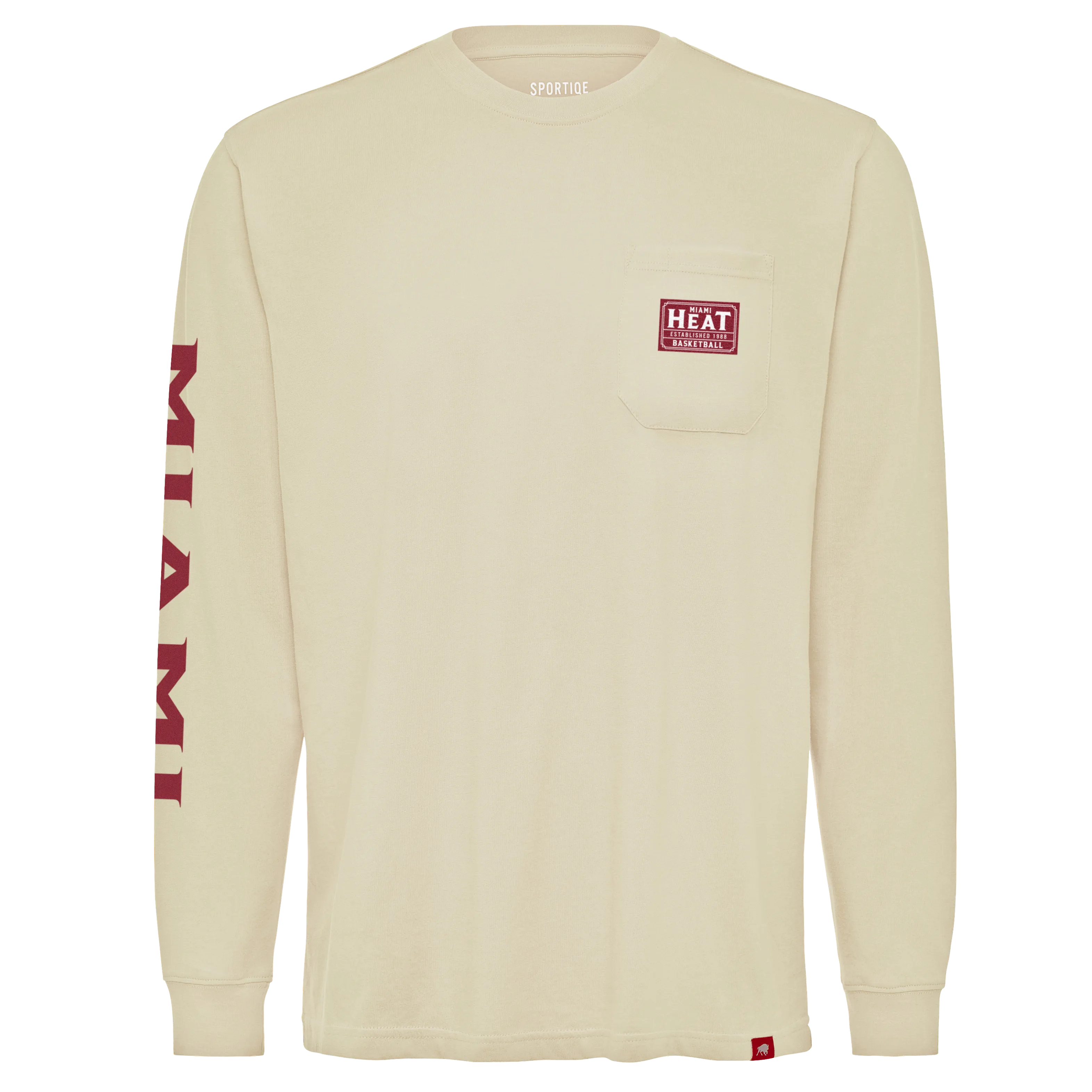 Sportiqe Miami HEAT Beige Long Sleeve Tee