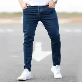 Stretch Denim Men's Pants Skinny Mid Waist jeans men work jeans for men Slim fit Denim pant for men skinny stretchy Denim jeans pant