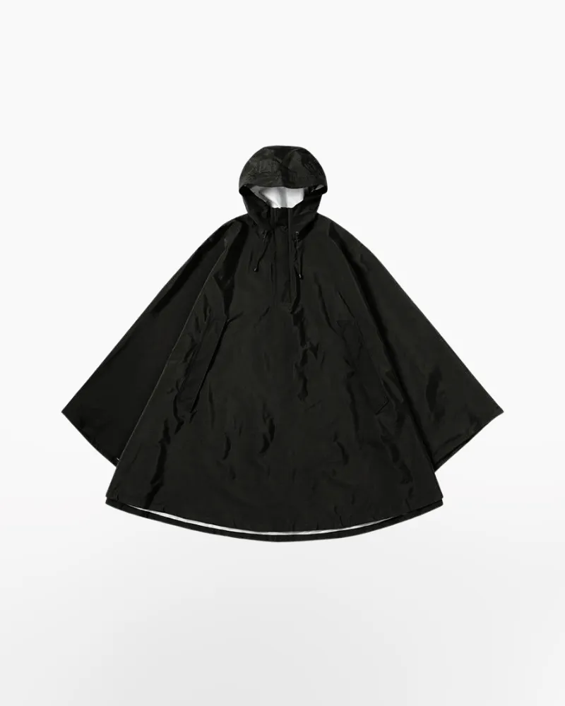 Techwear Black cape jacket