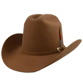 Tombstone 20X Cowboy Felt Hat Los Dos Carnales Shape Brown Walnut TOM-2409N