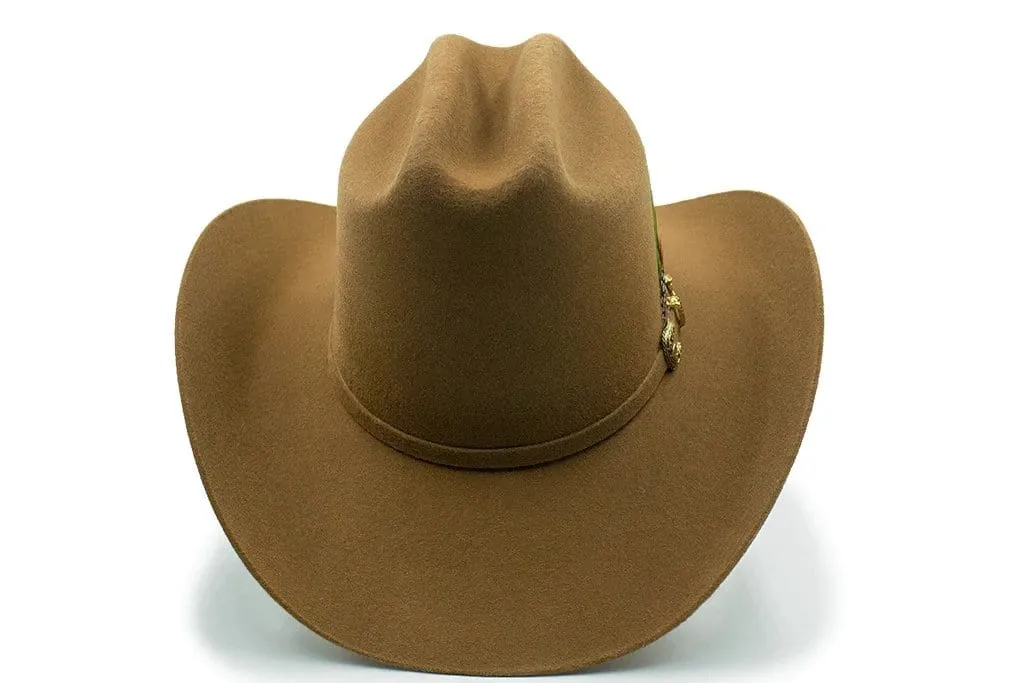 Tombstone 20X Cowboy Felt Hat Los Dos Carnales Shape Brown Walnut TOM-2409N