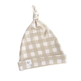 Top Knot Hat - Gingham