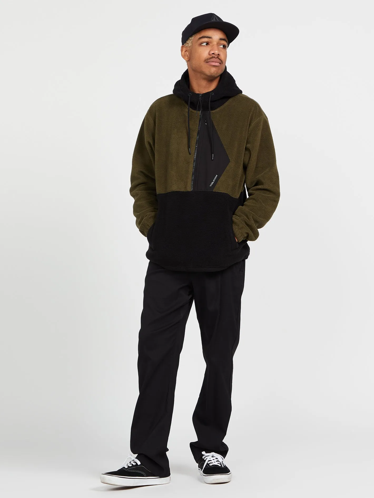 Unerstand Half Zip Hoodie - Military