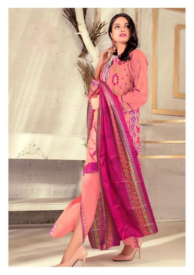 Unstitched Pakistani Pure Cotton salwar suits for Women