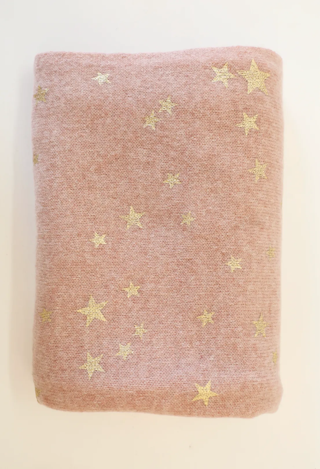 White   Warren - Printed Star Scarf in Pink Moon Heather