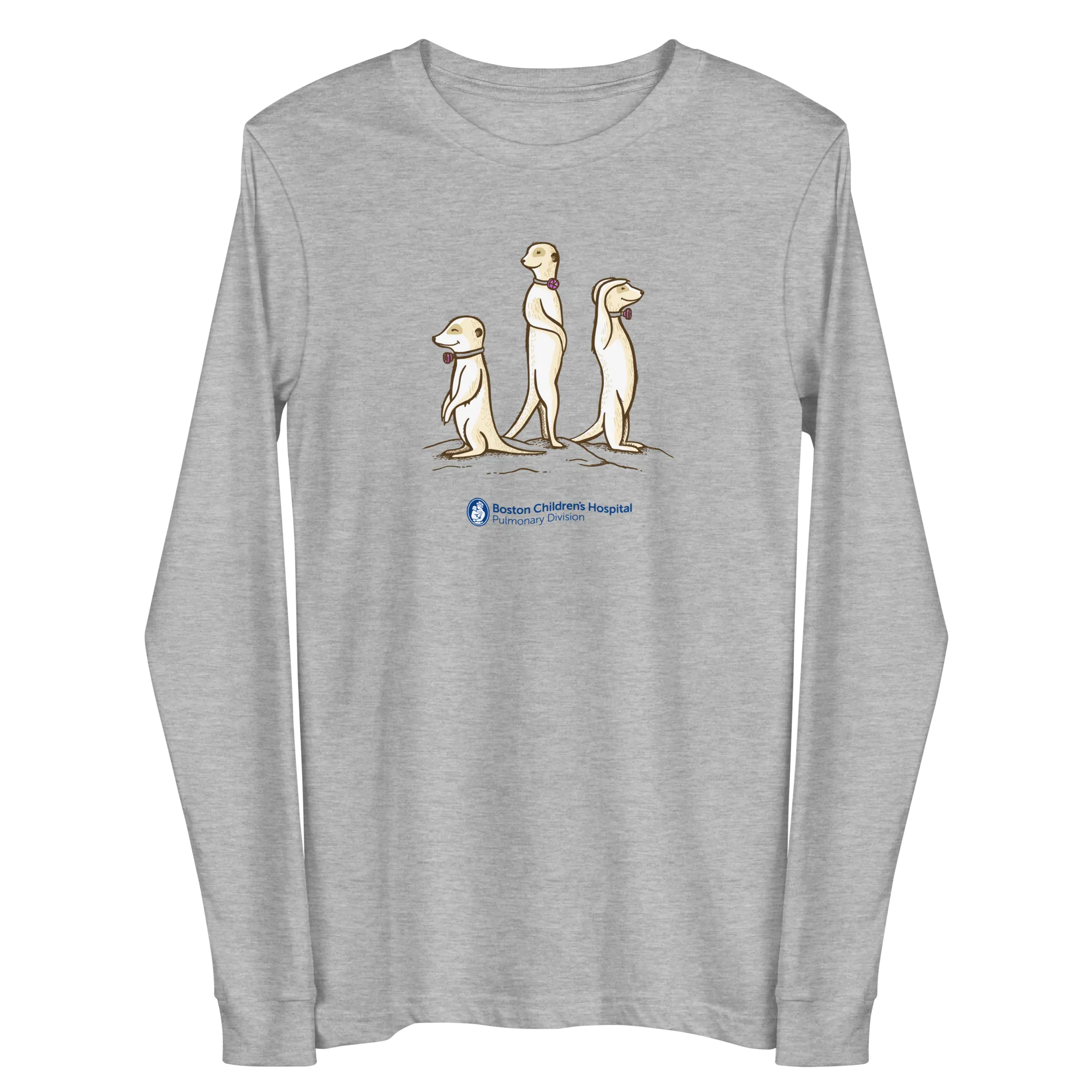 Z - Boston Children's Pulmonary Division - Passy Meerkats - Adult Long Sleeve T-Shirt