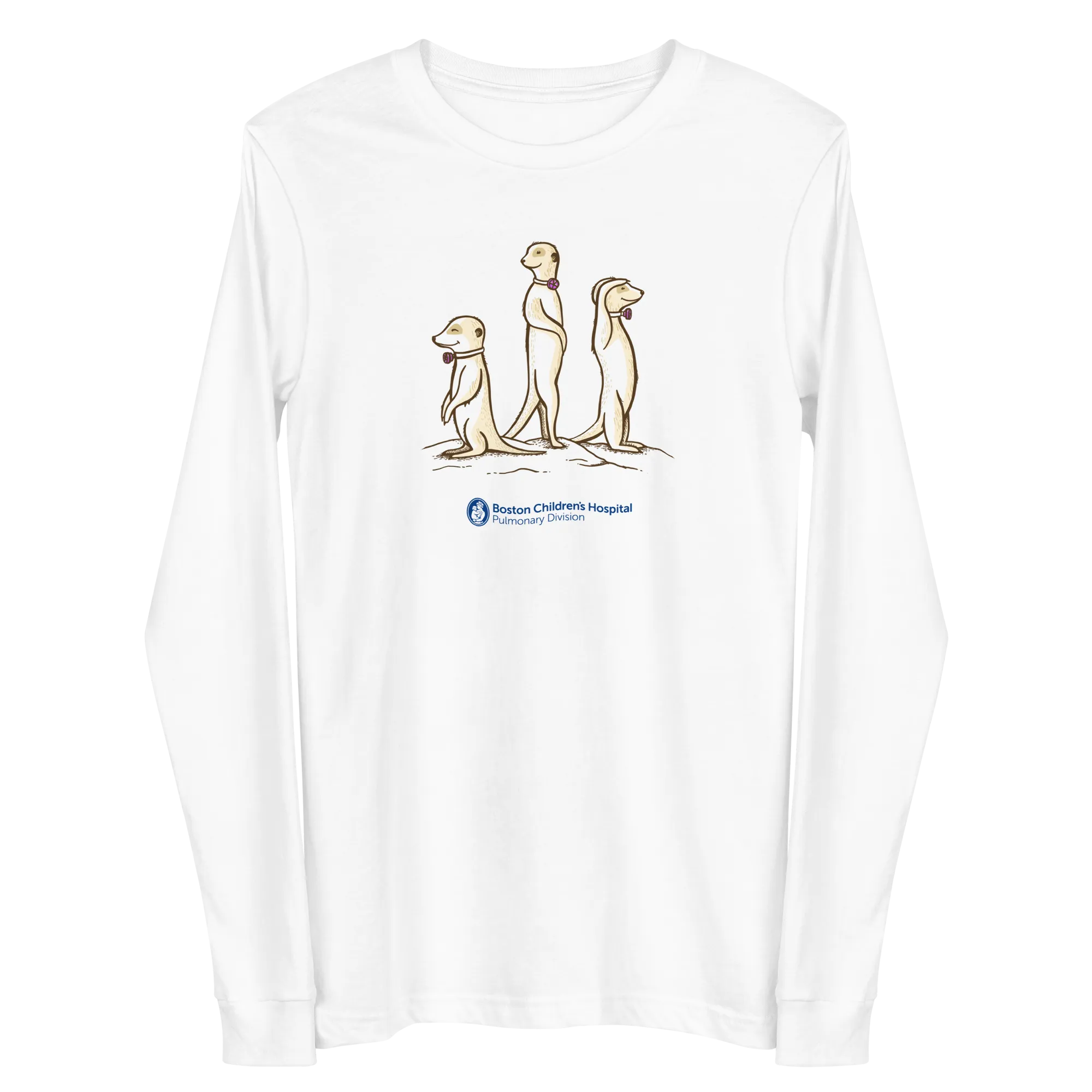 Z - Boston Children's Pulmonary Division - Passy Meerkats - Adult Long Sleeve T-Shirt