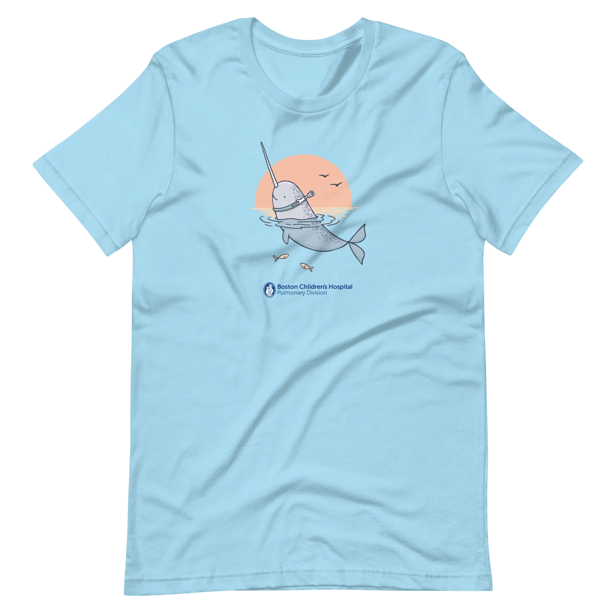 Z - Boston Children's Pulmonary Division - Unique Narhwal - Adult T-Shirt